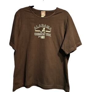 Starter Alabama Size 1X Ladies T-Shirt Black White AL Crimson Tide SEC Tailgate